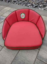 Sitzkissen Kissen für Kramer Schlepper Schleppersitz mit Kramer-Logo rot 