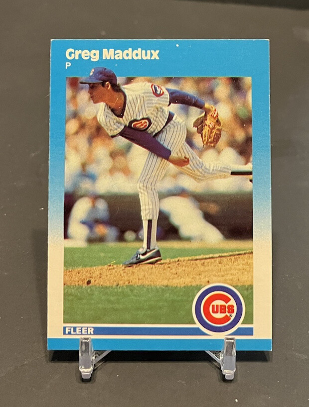 1987 Fleer Update #U-68 Greg Maddux Rookie Card (b)
