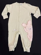 Vtg Infant Baby Sleeper Pajamas Newborn Mint size 3-6 Months Easter Bunny