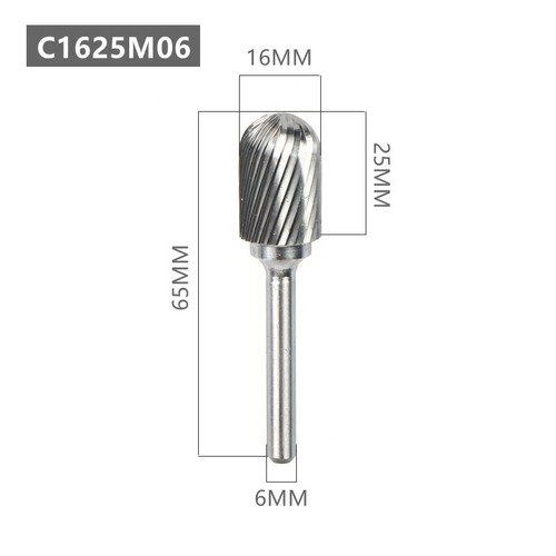 6mm Shank TCT Carbide Tip Point Burr Rotary Drill Bits Tool Files Cutter - Picture 18 of 19