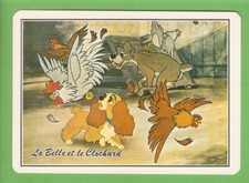 Walt DISNEY  carte postale  Film : LA BELLE ET LE CLOCHARD ed MD /état top  rare