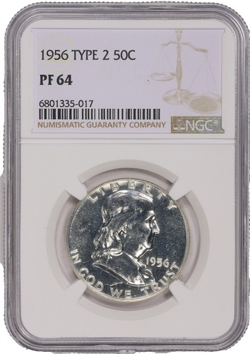 1956 MS64 FBL Franklin Half Dollar - Silver - PCGS 39124955
