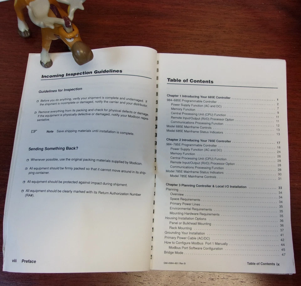 Modicon PC-E984-685 & PC-E984-785 System Planning and Installation Guide - Image 4 of 4