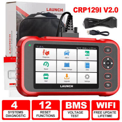 Automotive Car OBD2 Scanner Diagnostic Tool Code Reader Oil/EPB/SAS/TPMS/BMS/ABS