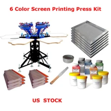 6 Color Printing Kit Usage for Beginner&Lovers for DIY Screen Printing #006955