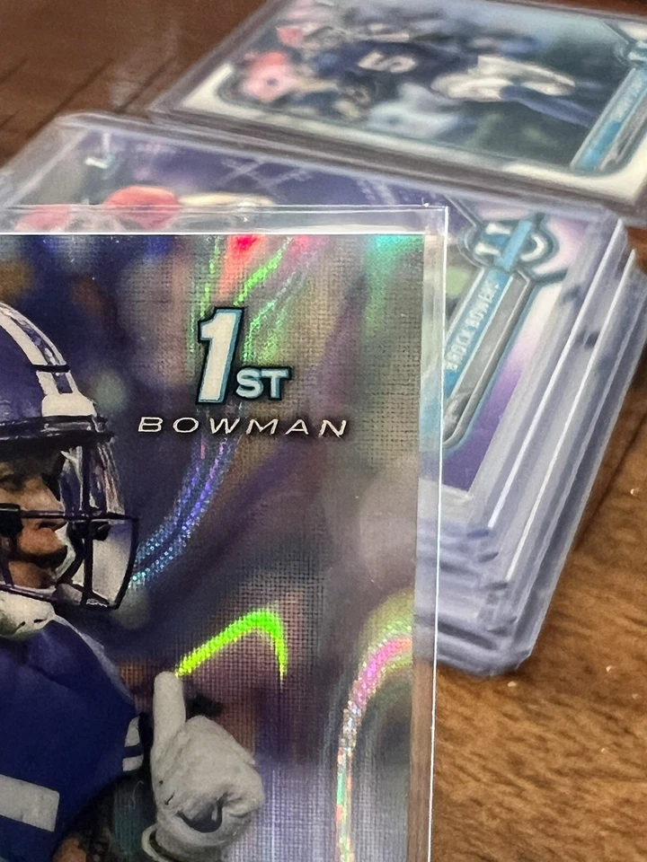 TYLER ALLGEIER Bowman Auto LAVA AUTO /199 Falcons 1st Bowman Auto + Shimmer SSP - Image 4 of 4