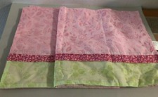 Kidsline Lot of 2 Window Valance Valence Baby Girl Nursery Crib Pink Flowers EUC