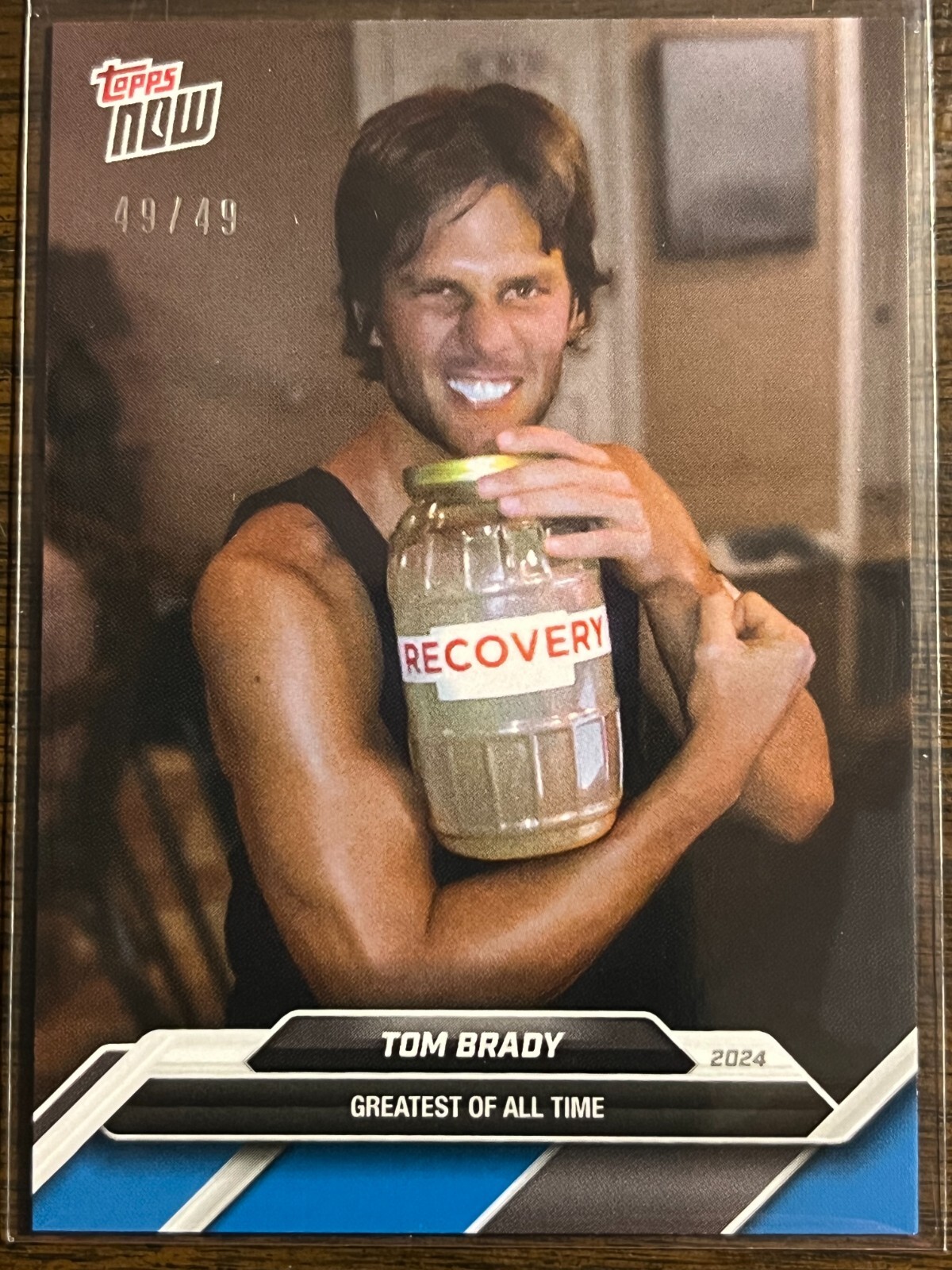 2024 Topps Now NFL #TB-1 Tom Brady New England Patriots BLUE 49/49