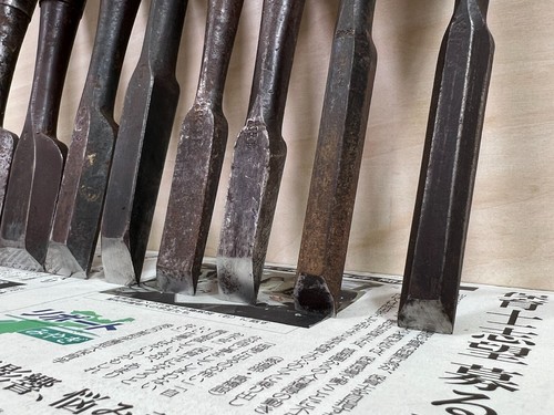 Vintage Japanese Chisel 9set made by blacksmith /Plane Hammer Hand Tool f14 - Picture 23 of 24