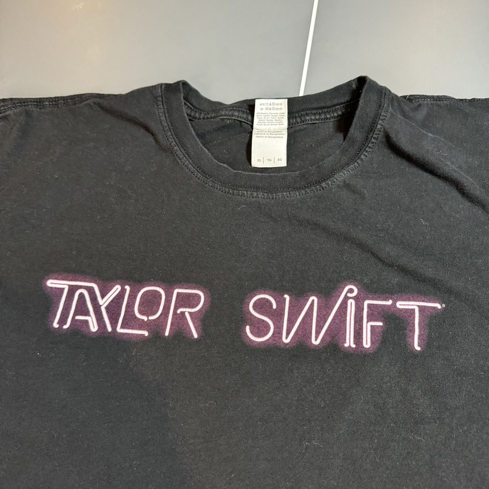 Taylor Swift 1989 World Tour Concert Music Merch Shirt Adult XL Black