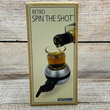 Barbuzzo Retro Spin The Shot Game Novelty Barware with Shot Glass Unused