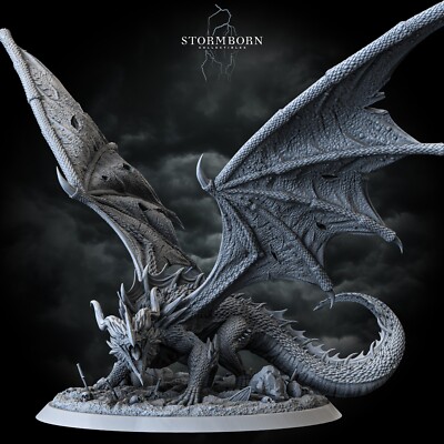 Ancient Red Dragon by Stormborn Collectibles | D&D | DnD | Print on Demand |