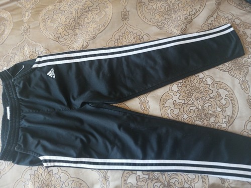 ADIDAS BOYS M MEDIUM 10/12 3 STRIPE ICON POCKET TRACK PANTS EXCELLENT CONDITION - Picture 4 of 5