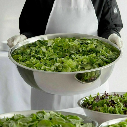 3 große runde 30 Quart Edelstahl Restaurant Rührschüsseln Schwerlast kommerziell - Bild 5 von 6
