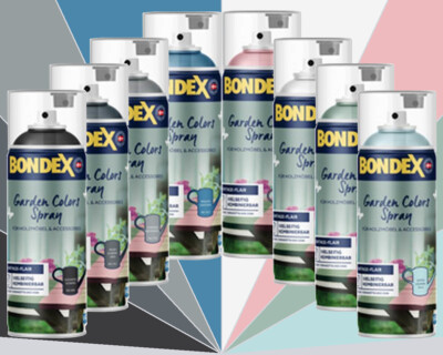 Bondex Garden Sprühlack Lackspray für Holz Terrakotta Zink versch. Farben 0,4L