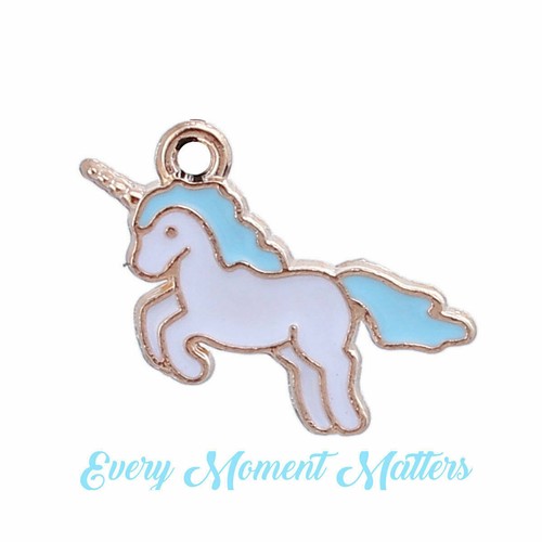 UNICORNS Enamel Pink, Blue or Purple Unicorn Charms Choose Colour & Qty - Picture 16 of 16