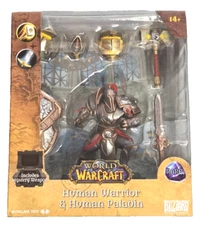 McFarlane Toys Human Warrior/Paladin (RARE) 1:12 Figure WOW World of Warcraft