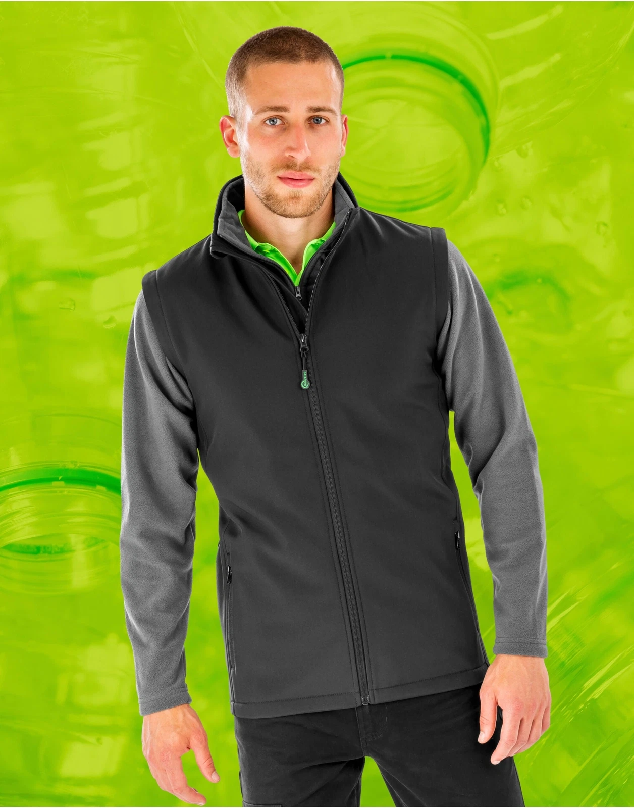 Result Recycled 2-Layer Mens Softshell Gilet | Sustainable | 4 Colours | S-3XL