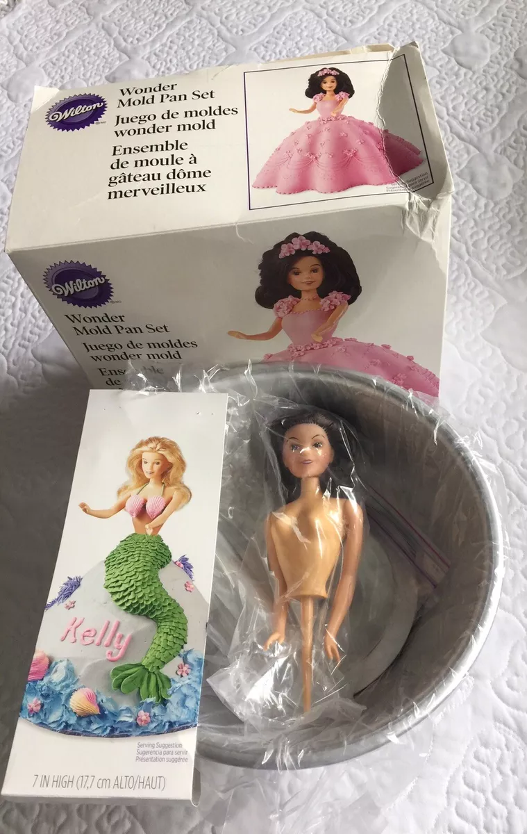 Wilton Classic Wonder Mold Pan Set Create Princess Bride Doll Cake Mermaid  3D