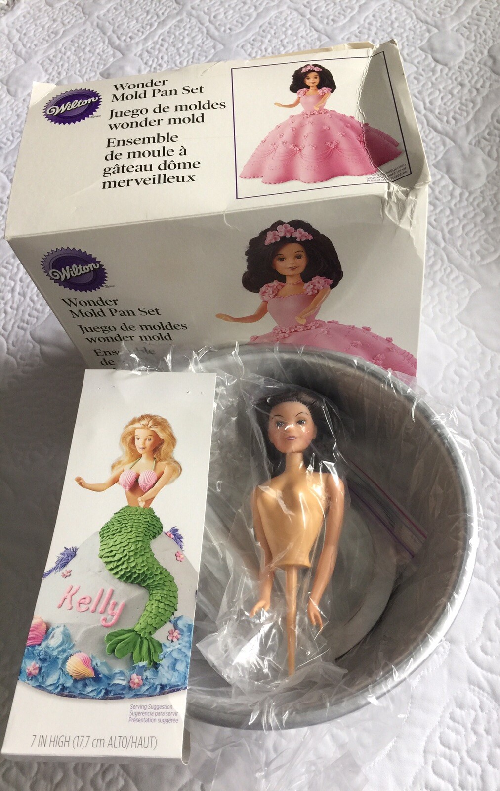 Wilton Classic Wonder Mold Pan Set Create Princess Bride Doll Cake