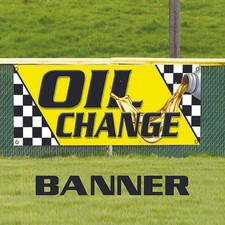 Oil Change Service Automobiles Tuning Modification Workshop Vinyl Banner Sign