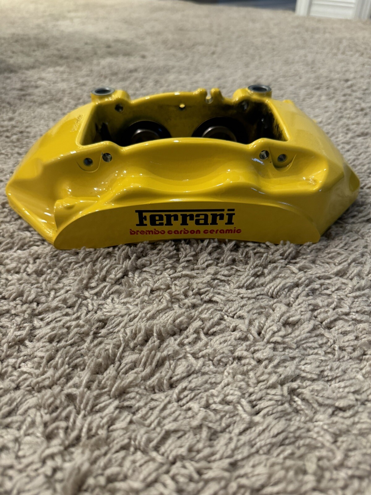 Ferrari 7 Generation (2012-2024) Right Rear Yellow Brake Caliper