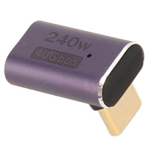 USB4.0 C Right Angle Adapter 40Gbps USB C Female To USB C Male Adapter - Zdjęcie 21 z 22