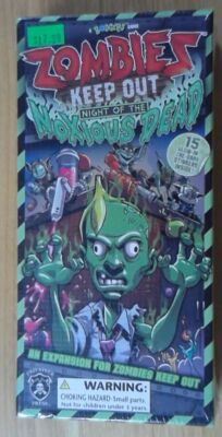 1x  Zombies Keep Out: Night of the Noxious Dead Brand New Board Games