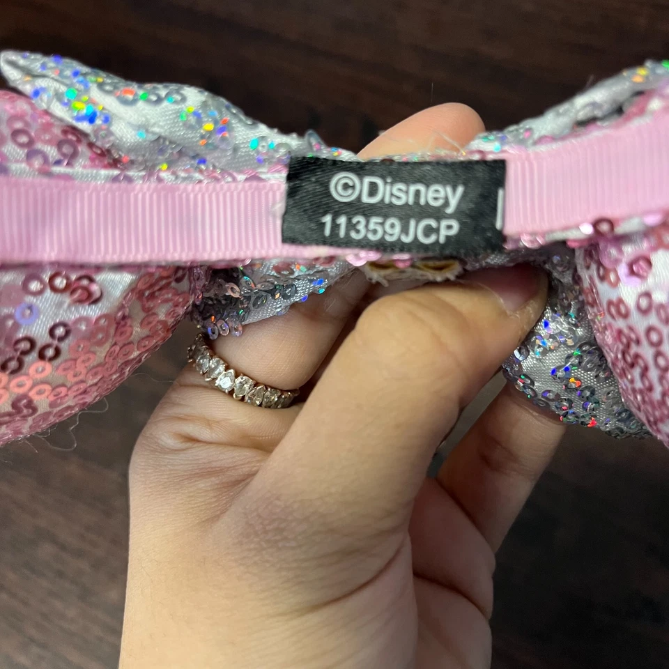 Diadema Disney Minnie Mouse con lazo para niñas talla única lentejuelas multicolor Foto 3 de 4