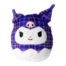Squishmallow Kellytoy Hello Kitty Sanrio 8" Kuromi Plaid New With Tag