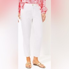NEW with tags NWT Lilly Pulitzer White 27" Montoya Chino Pant