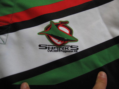 Maillot Rugby Shemsy Vintage #5 - Racing Club Puygouzon XIII Sharks, Taille M