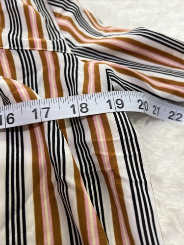 Love Fire Size S Button Front Stripe Blouse Large Bell Sleeve Boho New - Picture 7 of 12