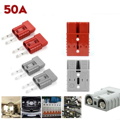 HISports 175A Anderson Stecker – Robuster Batterie-Schnellanschluss Für Wohnmobil, Boot Und Mehr (2 Stück, Rot HISports 175A Anderson Stecker – Robuster Batterie-Schnellanschluss Für Wohnmobil, Boot Und Mehr (2 Stück, Rot
