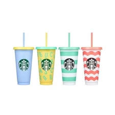 Starbucks Korea 2022 Active Summer Reusable Cold Cup Set (4P)