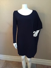 Diana Orving NEW! Black 100% Micromodal Draped Tunic Dress Sz M NWOT!