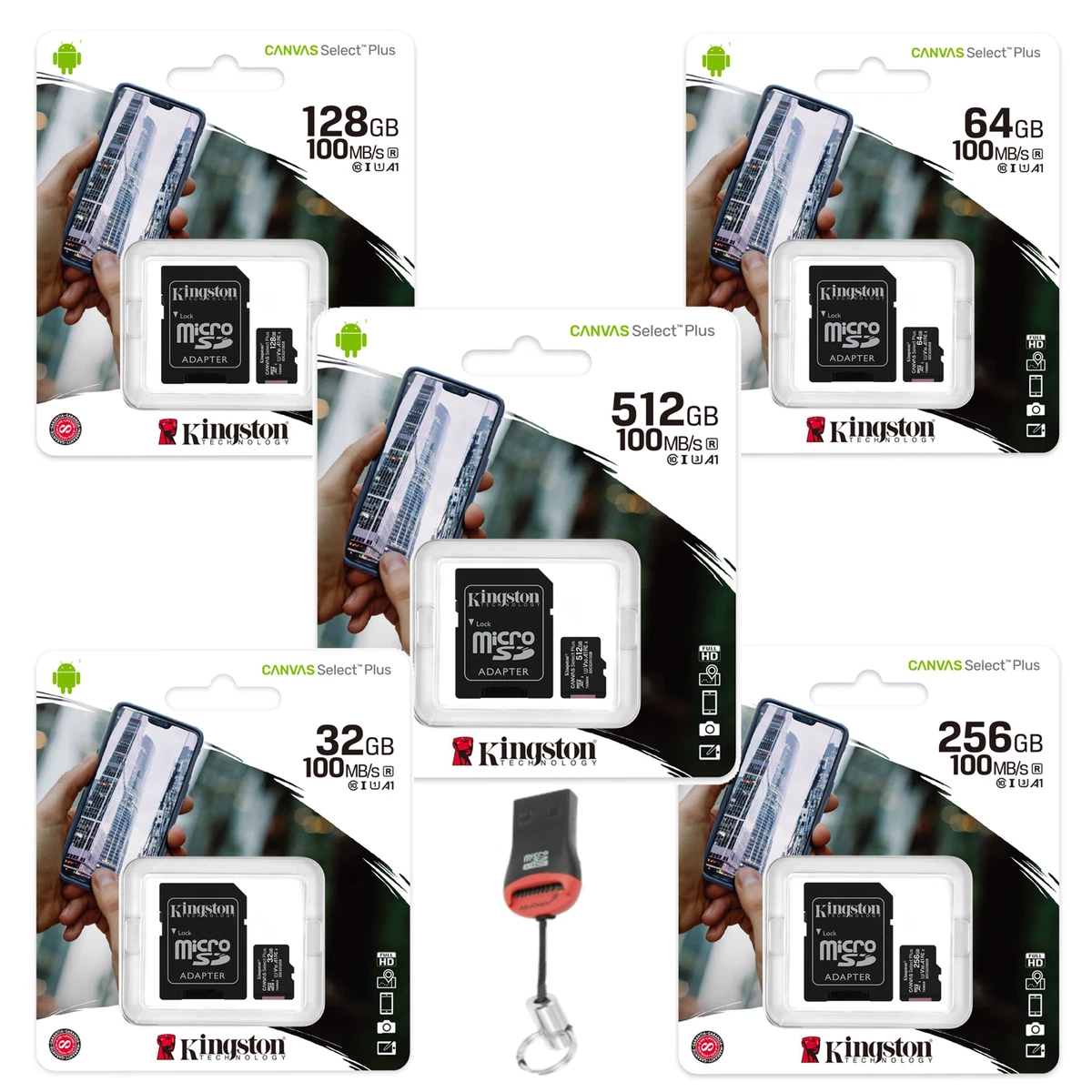 Tarjeta micro sd 256gb canvas select plus KINGSTON