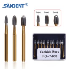 Dental Tungsten Carbide Burs Trimming Finishing Egg Football FG 7404/7406/7408