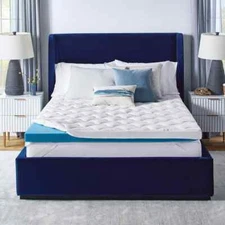 King Size - Novaform ComfortGrande Plus  3" Gel Memory Foam Mattress Topper