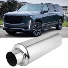 3" IN/OUT 16" Exhaust Resonator Muffler Silencer For Cadillac Escalade 5.7L 6.2L