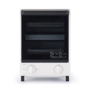 MUJI Oven Toaster 2stage Vertical MJ-OTL10B AC100V White with 2Trays From Japan
