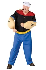 Brand New Plus Size Popeye The Sailor Man Halloween Costume