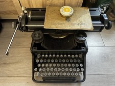 Bar-Lock 1939 Antique Typewriter With Instruction Book and Spare Ribbon