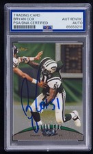Bryan Cox Signed 1998 Topps Finest Card #237 (PSA) New York Jets Auto
