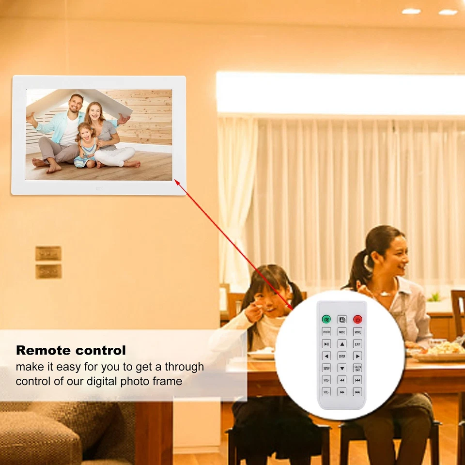 (EU Plug)12 Inch Digital Picture Frame With HD 1280X800 Resolution Support - Image 3 of 4