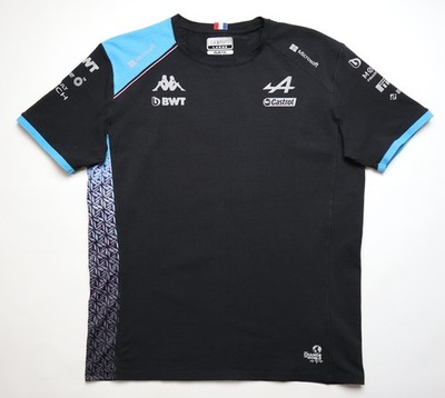 BWT ALPINE F1 RACING TEAM 2023 PIT CREW SHIRT JERSEY BLACK KAPPA SIZE L LARGE