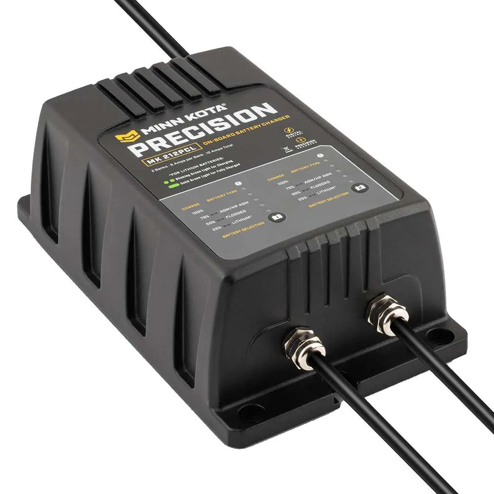 Minn Kota On-Board Precision Charger MK-212 PCL 2 Bank x 6 A