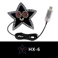 Eurowagens Led Fensterlicht Stern Herz Muster Usb Plug-And-Play Einfache Montage