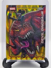 2026 Topps Chrome Marvel DEVIL DINOSAUR #110 Gold Wave Refractor 24 /50 SP