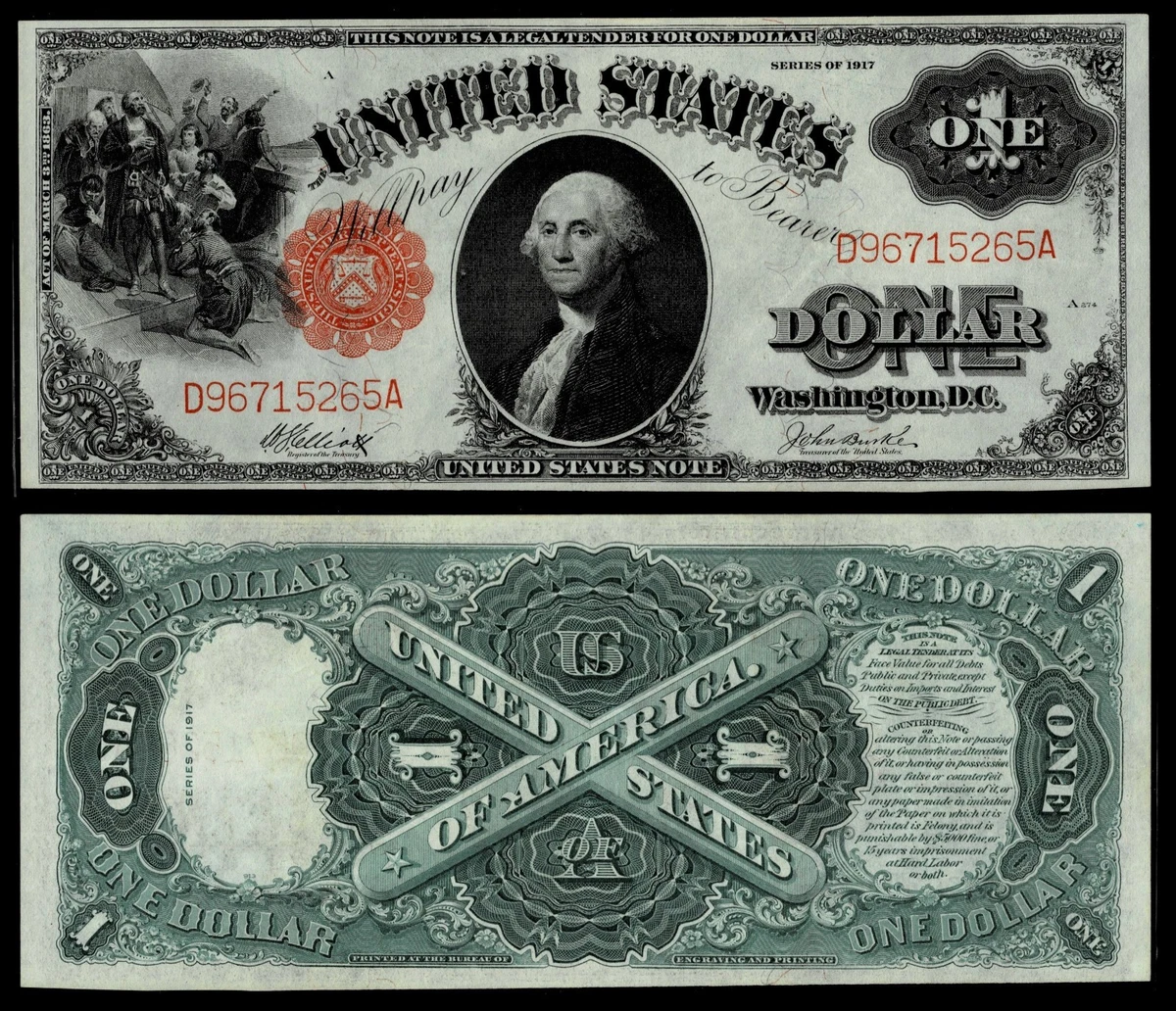 Uncirculated $1 1917 Year United States Large Size Notes for sale